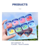 Conjunto de 8/6/4 unidades de Bálsamo Labial Hidratante Cuidados a Base Natural em Gel Hidratante para Lábios Rachados