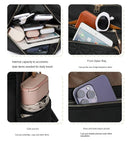 Mochila com Bordado Matelassê  Novo Estilo Coreano Versátil de Grande Capacidade, Bolsa de Ombro de Couro Resistente à Água