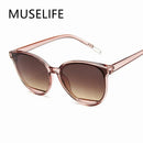 Óculos de Sol Feminino Moda Vintage Metal Espelhado Clássico UV400