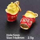 6/16 Peças Estilos Mistos Frutas Banana Morango Melancia Vegetais Repolho Cogumelo Cenoura Pingente Para Fazer Joias