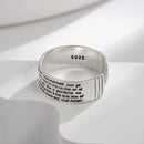 Anel de prata esterlina 925 com ágata natural que nunca desbota, estilo hip-hop, anel Unisex