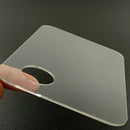 Paleta de Maquiagem Redonda Quadrada de Acrílico Transparente para Base, Ferramenta de Beleza Colorida, Fácil de Limpar