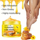 Creme para Pés com Açafrão e Veneno de Abelha Anti-Rachaduras e Ressecamento, Reparador de Mãos e Pés, Creme para Remover Pele Morta, 50g
