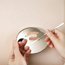 Paleta de Maquiagem Redonda Quadrada de Acrílico Transparente para Base, Ferramenta de Beleza Colorida, Fácil de Limpar