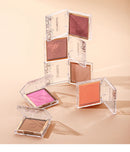 Paleta de Blush Mineral Suave 6 Cores Matte Pó de Longa Duração Sombra Natural para Contorno das Bochechas Make de Beleza