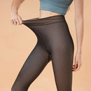Meia-calça térmica feminina Leggings sexy translúcidas de lã Meias-calças justas de inverno Quentes Meias de veludo grosso Calças femininas Streetwear