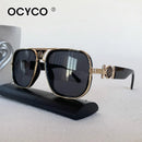 Óculos de Sol Quadrados Vintage de Moda Unissex  Marca de Luxo Proteção UV400