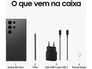 Smartphone Samsung Galaxy S24 Ultra 6,8" Galaxy AI 256GB Preto Titânio 5G 12GB RAM Câmera 200MP Quad + Selfie 12MP 5000mAh