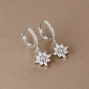 Brincos Longos com Duas Correntes e Pingente de Tassel  Aço Inoxidável Coreano com Zircônia, para Piercing