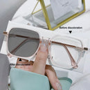 Óculos de Vidro Fotocromáticos Antirradiação de Metal para Mulher e Homem