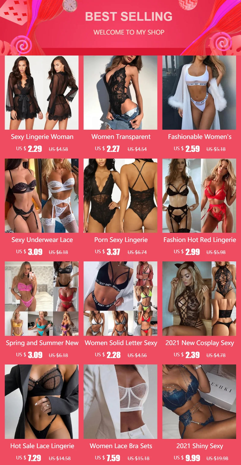 Babydoll erótico renda lingerie sexy roupas sexuais femininas vestido transparente