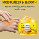 Creme para Pés com Açafrão e Veneno de Abelha Anti-Rachaduras e Ressecamento, Reparador de Mãos e Pés, Creme para Remover Pele Morta, 50g