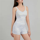 Pijamas Femininos Conjunto Sexy com Renda, Pijamas de Dormir, Tops Sem Mangas + Shorts