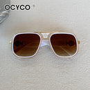 Óculos de Sol Quadrados Vintage de Moda Unissex  Marca de Luxo Proteção UV400