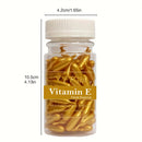 Cápsulas de Sérum de Vitamina E, Cápsulas de Essência de Uso Único, Hidratante e Umidificante para a Pele Facial 90 Cápsulas/Garrafa - 1 Garrafa