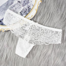 Tanga de Renda Sexy Feminina Calcinha Cintura Baixa Lingerie Transparente Feminina Recortada Calcinha Confortável com Elasticidade