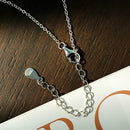 Colar de Prata 925 Colares Gotas Delicadas de brilho intenso