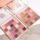 Paleta de sombra de olho com 25 cores, paleta leite com aveia, pó cintilante, lantejoulas de pérola, marrom alaranjado suave, sombra de olho acessível