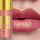 14 Cores Brilho Glitter Metálico Gloss Labial Brilhante de Longa Duração Batom Líquido à Prova d'Água Maquiagem Óleo Labial Tinta Labial