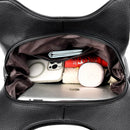 Bolsa Hobo com Alça Superior de Couro para Mulheres, Bolsas Femininas de Lazer, Bolsas de Ombro, Carteiras da Moda, Bolsas Vintage, Bolsa Tote de Grande Capacidade