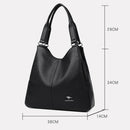 Bolsa Hobo com Alça Superior de Couro para Mulheres, Bolsas Femininas de Lazer, Bolsas de Ombro, Carteiras da Moda, Bolsas Vintage, Bolsa Tote de Grande Capacidade