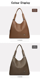 Bolsa Hobo com Alça Superior de Couro para Mulheres, Bolsas Femininas de Lazer, Bolsas de Ombro, Carteiras da Moda, Bolsas Vintage, Bolsa Tote de Grande Capacidade