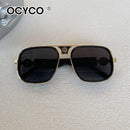Óculos de Sol Quadrados Vintage de Moda Unissex  Marca de Luxo Proteção UV400