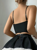 Cosplay Lingerie Erótica Sexy Ligas Femininas Ligas de Sutiã e Calcinha Conjuntos de lingerie Sexy