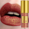 14 Cores Brilho Glitter Metálico Gloss Labial Brilhante de Longa Duração Batom Líquido à Prova d'Água Maquiagem Óleo Labial Tinta Labial