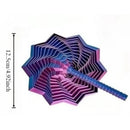 Estrela Sensory Antiestresse 3D Impressa, Alças de Fácil Pegada, Girador de Hexágono em Espiral para Estresse (Vermelho e Azul, 11,78 cm)