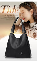 Bolsa Hobo com Alça Superior de Couro para Mulheres, Bolsas Femininas de Lazer, Bolsas de Ombro, Carteiras da Moda, Bolsas Vintage, Bolsa Tote de Grande Capacidade