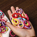 50/100 Peças de Elásticos de Cabelo para Crianças, Coloridos de Nylon