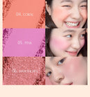 Paleta de Blush Mineral Suave 6 Cores Matte Pó de Longa Duração Sombra Natural para Contorno das Bochechas Make de Beleza