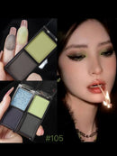 Biya 2 Cores de Sombra de Olhos Portátil Vermelho Preto Paleta Sombra Mate Escura Fumaça Cosméticos Maquiagem Festa Halloween Maquiagem DIY