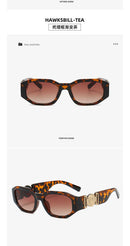 Óculos de Sol LONSY Fashion Square Feminino Marca Design Preto Degradê Óculos de Sol UV400