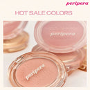 Paleta de Blush em Cor Única K-Beauty, Blush para Bochechas em Pó Fino Matte, Sem Acúmulo, Duradouro, Maquiagem Nude, Cosmético K-Beauty