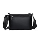 Bolsa Feminina com 3 Bolsos, Grande Capacidade, em Couro PU, Estampas Elegantes, Bolsa Transversal Simples Feminina