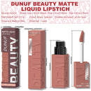 Batom gloss em tubo quadrado, 8 cores, aveludado mate, suave, fácil de aplicar, à prova d'água, volumizador tridimensional