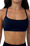 Top de Sem Costura para Mulheres, Sutiã Esportivo, Roupas de Academia e Fitness, Cruzado nas Costas, Push-up