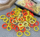 50/100 Peças de Elásticos de Cabelo para Crianças, Coloridos de Nylon