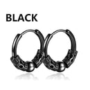 1 Par de Brincos Punk de Aço Inoxidável,  Joias de Piercing Ear Vintage Hip Hop