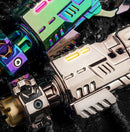 Pistola de Brinquedo de Liga com Ejeção de Cartucho, Brinquedo Sensorial Antiestresse, Mini Pião Giratório de Dedo, Gadget de Mesa EDC