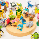 Figuras de Anime Pokémon Tamanho Grande Aleatório 10/20/30/40/50PCS Modelo de Ação Brinquedo Fofo Pikachu Original 4-6CM Presentes de Aniversário para Crianças