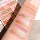 Paleta de sombra de olho com 25 cores, paleta leite com aveia, pó cintilante, lantejoulas de pérola, marrom alaranjado suave, sombra de olho acessível