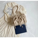 Bolsa de Mão Feminina Bolsa Tote com Laço Coreano em Nylon Bolsas de Ombro Design Fashion e Doce Bolsa  Dobrável de Grande Capacidade para Comutadores