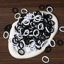 50/100 Peças de Elásticos de Cabelo para Crianças, Coloridos de Nylon
