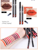 Batom Matte Lápis Delineador Labial Maquiagem À Prova D'Água Tinta Labial Sexy Batom Matte de Longa Duração Hidratante Caneta Delineador Labial 1 Peça