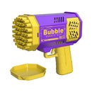 Máquina de Bolhas com 40 Furos Totalmente Automática para Sopragem de Bolhas com Luz, Máquina de Bolhas para Exterior sem Bateria e sem Água de Bolha