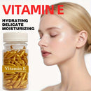 Cápsulas de Sérum de Vitamina E, Cápsulas de Essência de Uso Único, Hidratante e Umidificante para a Pele Facial 90 Cápsulas/Garrafa - 1 Garrafa
