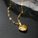 Colar de Pingente de Coração Doce e Romântico ASONSTEEL para Mulheres, Metal de Aço Inoxidável,  Deslumbrante, Joia Y2K